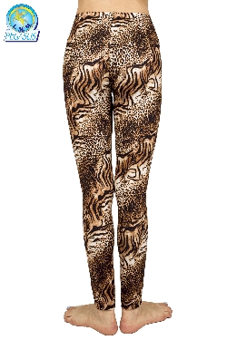 LEGGINGS ANIMALIER TIGRATO DONNA